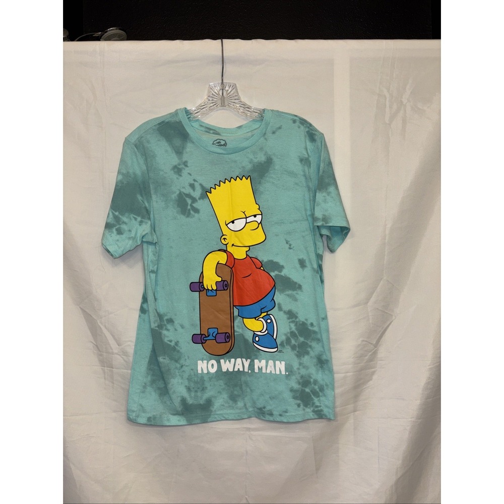 Bart Simpson Tie Dye Shirt No Way Man KID'S XXL 18